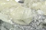 Tabular Nailhead Spar Calcite Crystals on Quartz - China #350845-2